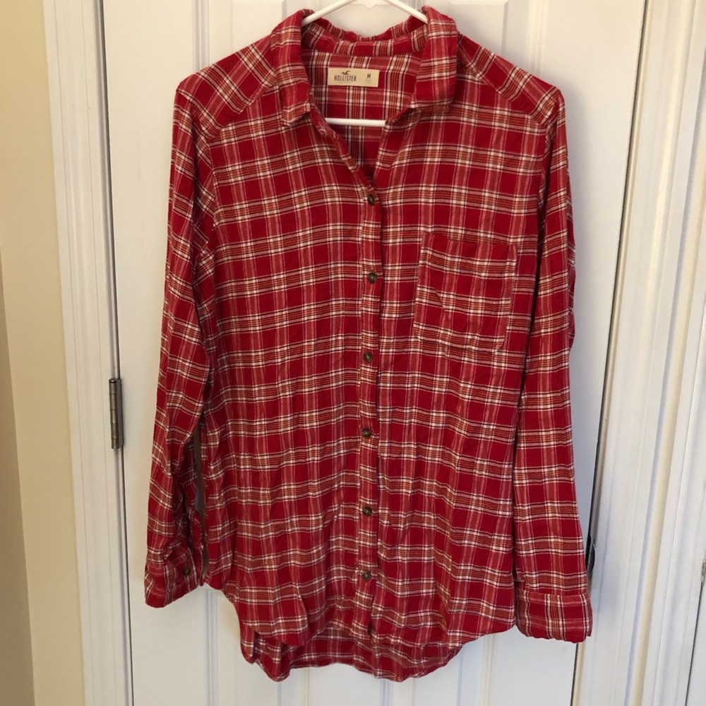 Hollister girls flannel shirt
